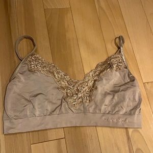 🧸2/$40 Calvin Klein Nude Bralette - Size S